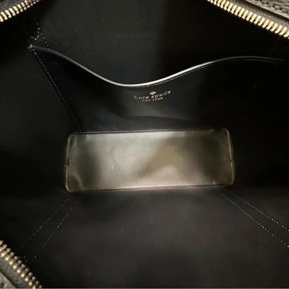 Kate Spade Coated Canvas Leopard Print Black Leather Trim Large Tote NWT - Picture 11 of 13